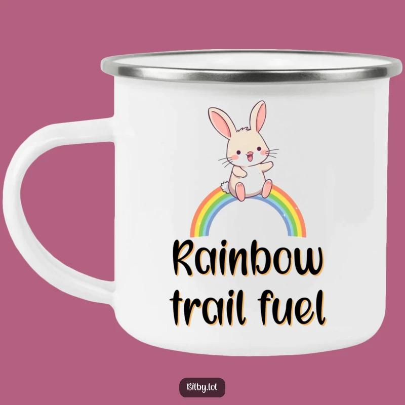 Funny Rainbow Bilby Camping Mug - Adventure Ready & Magical Gift