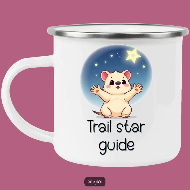 Funny Wishing Marsupial Camping Mug: Starry Night Brew Cup, Inspirational Funny Gift!