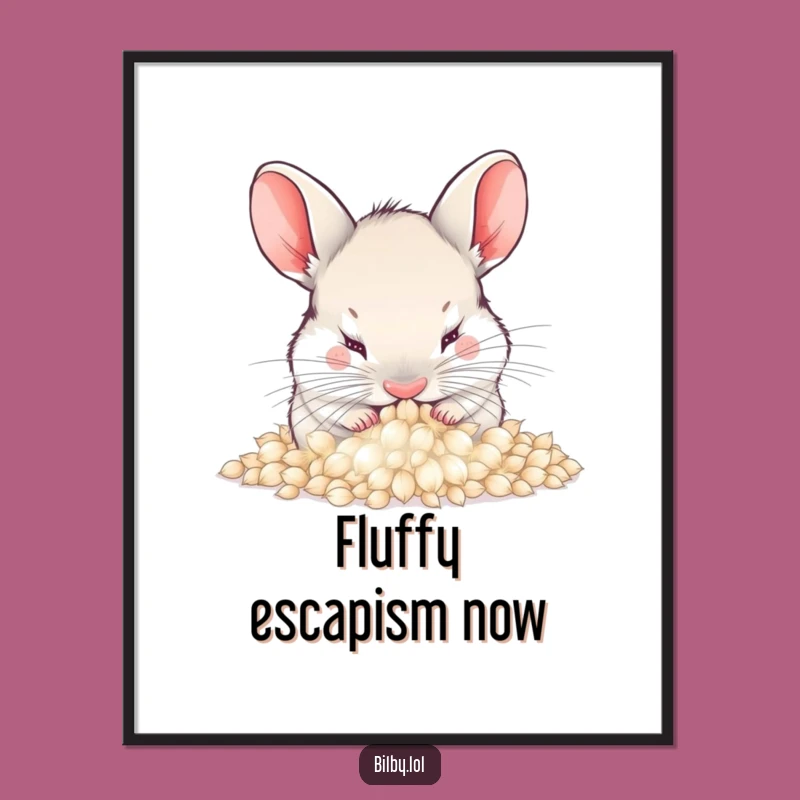 Funny Dandelion Bilby Digital Art - Instant Download for Cozy Decor Gift