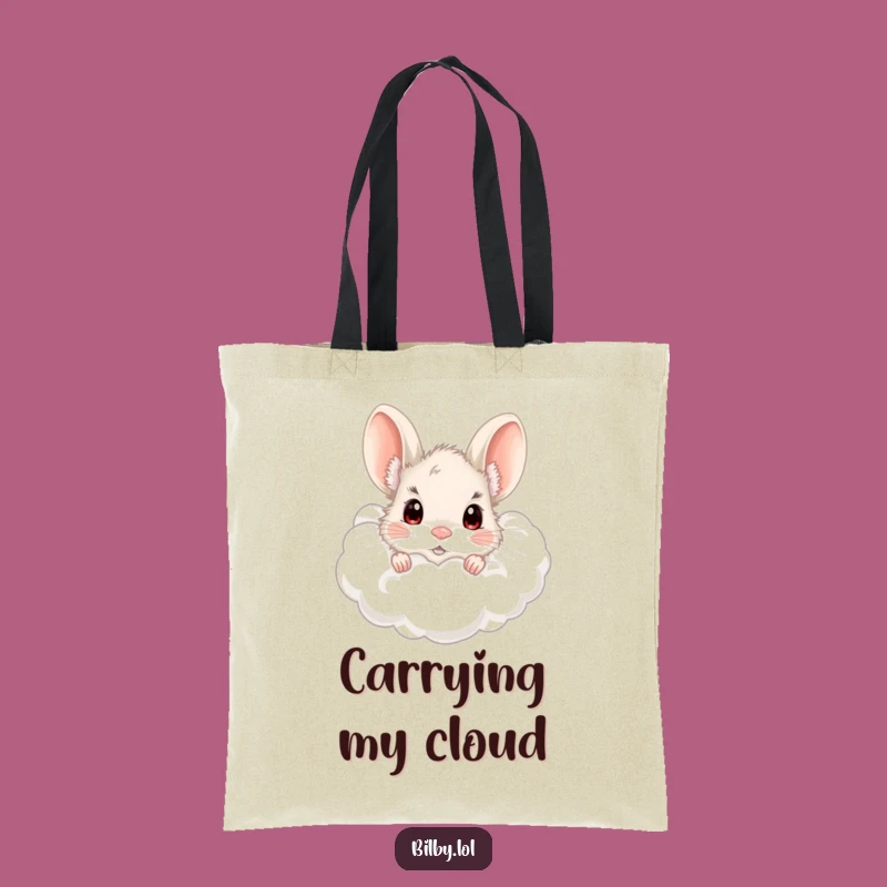 Funny Bilby Cloud Tote Bag - Whimsical & Curious Accessory Gift