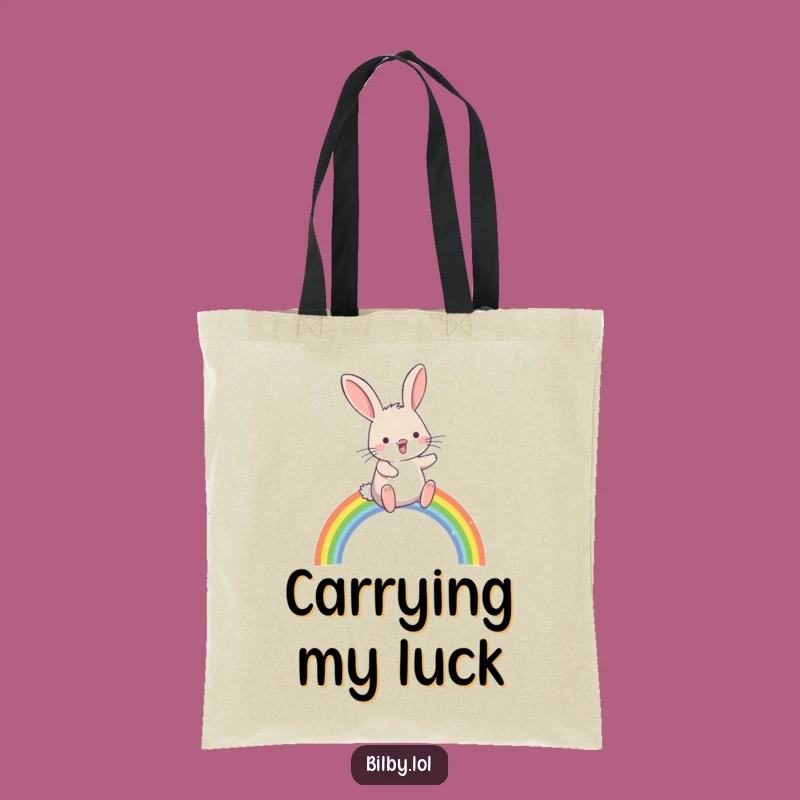 Funny Rainbow Bilby Tote Bag - Magical & Joyful Accessory Gift